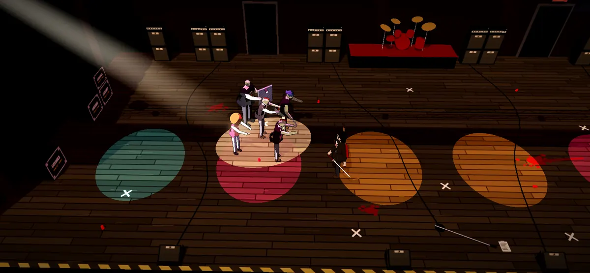 The Main Stage arena under colored stage lights.