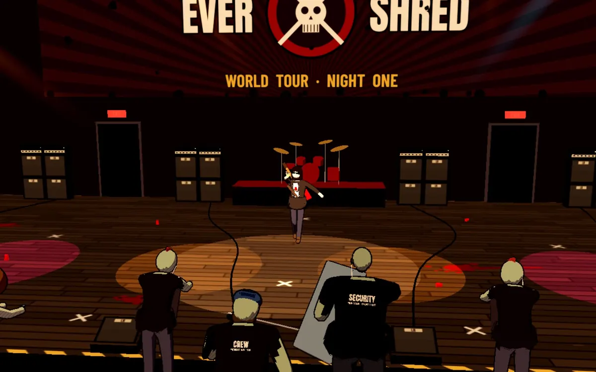 The EVERSHRED world tour stage on night one.